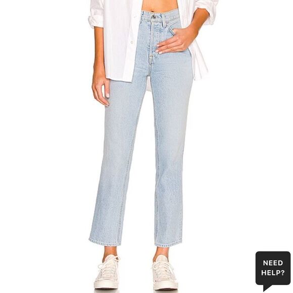 GRLFRND Cassidy Mid Rise Straight in Park Slope - Picture 10 of 10